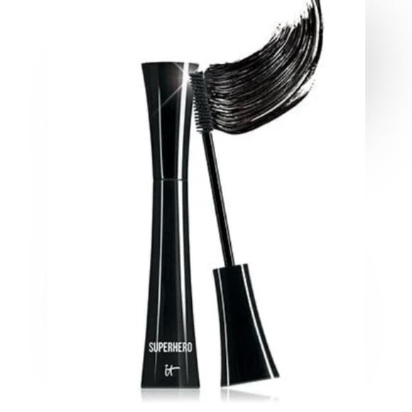 IT COSMETICS SUPERHERO STRETCH VOLUMIZING MASCARA 0.30 SUPER BLACK NIB - Picture 1 of 4